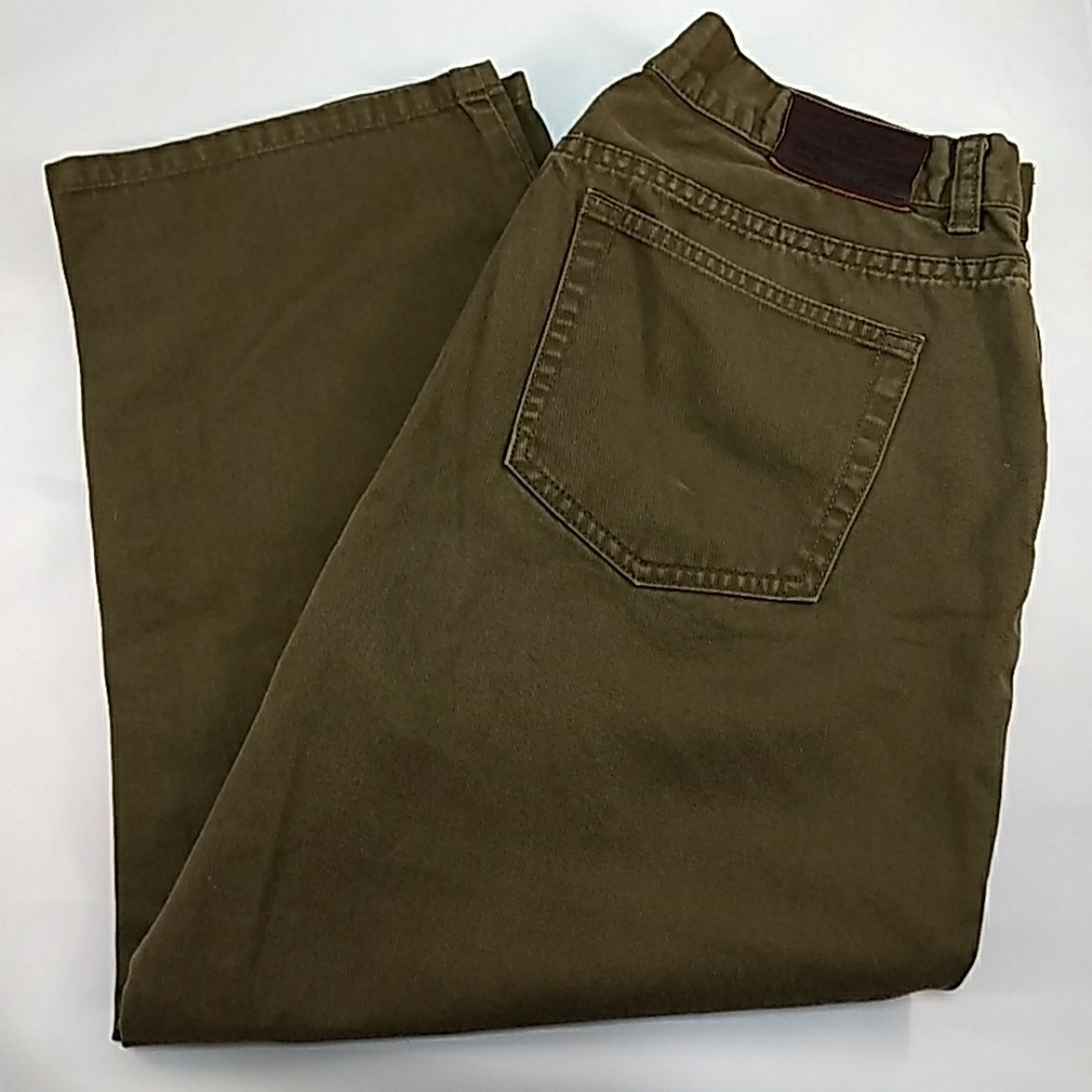 Ralph Lauren Olive Green Cotton Capris Size 10